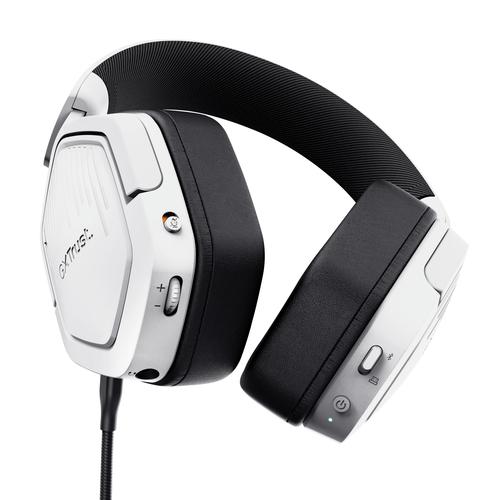 Trust GXT 493W Carus Headset Bedraad en draadloos Hoofdband, Helm Gamen USB Type-C / USB Type-A Bluetooth Wit - Image 3