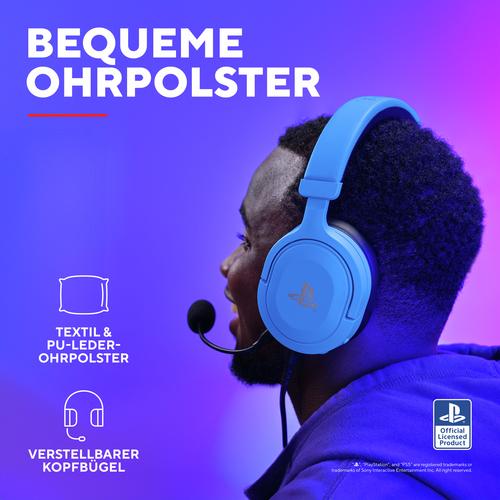 Trust GXT 498B Forta Headset Bedraad Hoofdband Gamen Blauw - Image 9