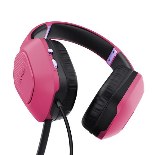 Trust GXT 790 Headset Bedraad Hoofdband Gamen Zwart, Roze - Image 3