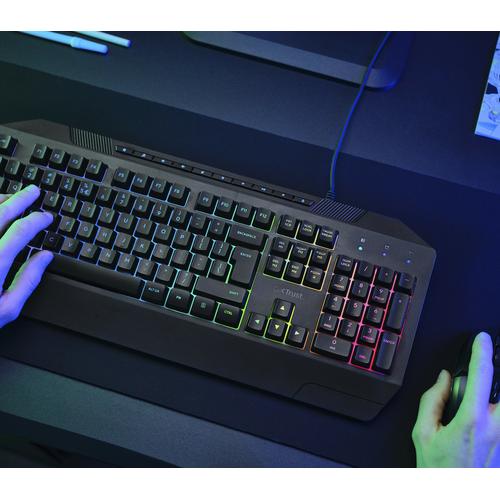 Trust GXT 836 Evocx toetsenbord Gamen USB AZERTY Belgisch Zwart - Image 2