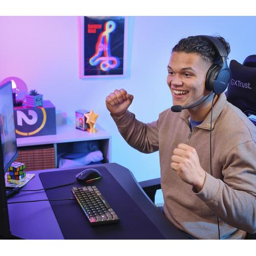 Trust GXT 867 Acira toetsenbord Gamen USB AZERTY Belgisch Zwart, Grijs - Image 3