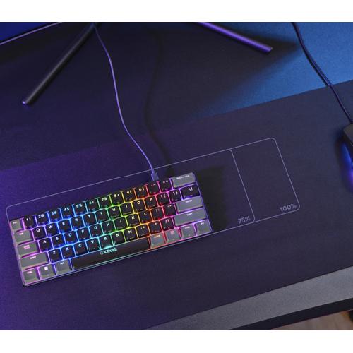 Trust GXT 867 Acira toetsenbord Gamen USB AZERTY Belgisch Zwart, Grijs - Image 8