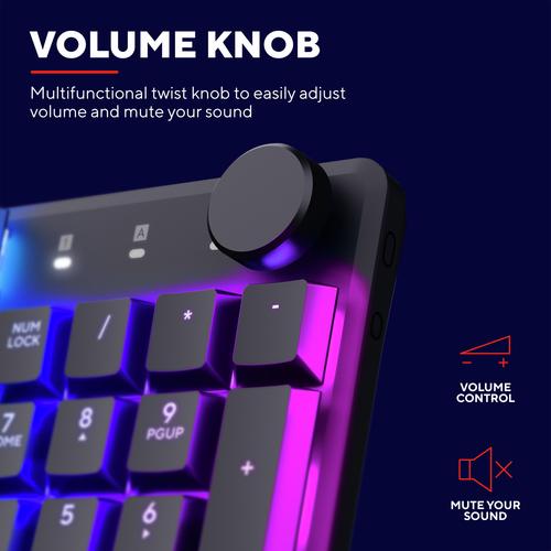 Trust GXT 868 Torix toetsenbord Gamen USB + RF Wireless + Bluetooth QWERTY Amerikaans Engels Zwart - Image 3