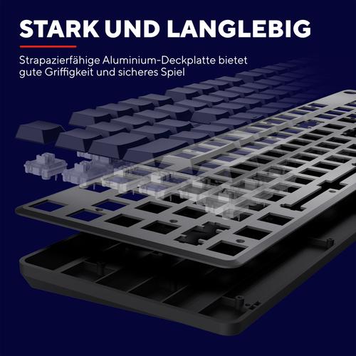 Trust GXT 868 Torix toetsenbord Gamen USB + RF Wireless + Bluetooth QWERTY Amerikaans Engels Zwart - Image 7