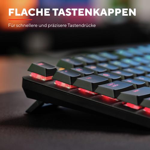 Trust GXT 868 Torix toetsenbord Gamen USB + RF Wireless + Bluetooth QWERTY Amerikaans Engels Zwart - Image 8