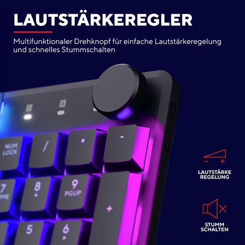 Trust GXT 868 Torix toetsenbord Gamen USB + RF Wireless + Bluetooth QWERTY Amerikaans Engels Zwart - Image 9