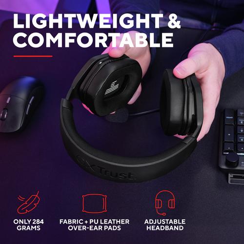 Trust GXT492 Carus Headset Bedraad Hoofdband Gamen Zwart - Image 2