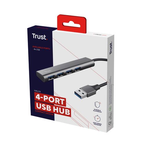 Trust Halyx USB 3.2 Gen 1 (3.1 Gen 1) Type-A 5 Mbit/s Zwart, Grijs - Image 7