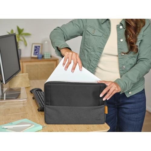 Trust Lisboa 33,8 cm (13.3") Opbergmap/sleeve Zwart, Grijs - Image 5