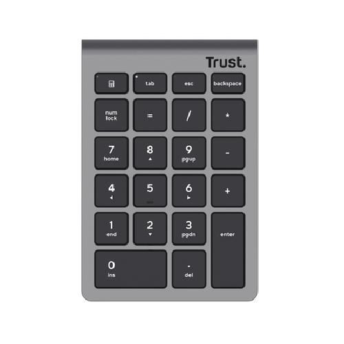 Trust Xalas numeriek toetsenbord Laptop/pc RF Draadloos Zilver - Image 3