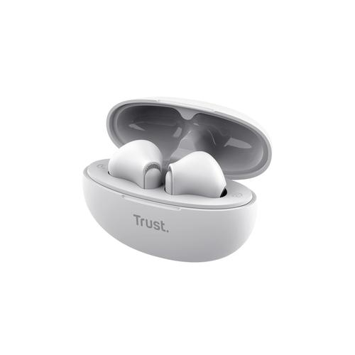 Trust Yavi Headset True Wireless Stereo (TWS) In-ear Oproepen/muziek USB Type-C Bluetooth Wit - Image 3