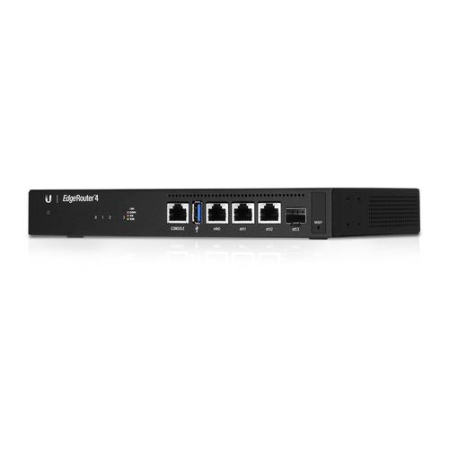 Ubiquiti EdgeRouter 4 bedrade router Gigabit Ethernet Zwart - Image 1