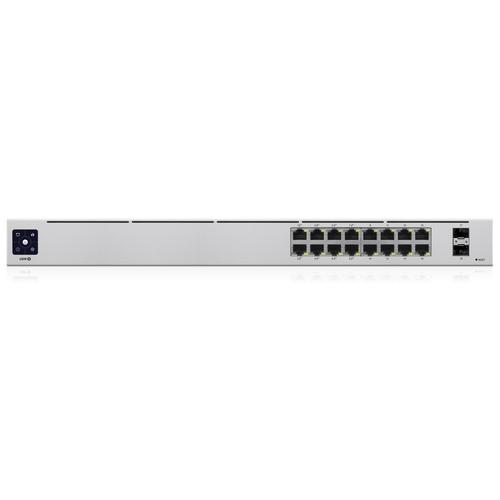 Ubiquiti UniFi 16-Port PoE Managed L2/L3 Gigabit Ethernet (10/100/1000) Power over Ethernet (PoE) 1U Zilver - Image 1