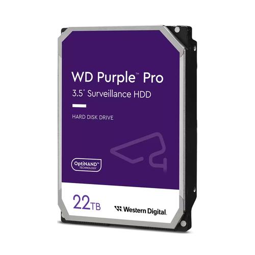 Western Digital Purple Pro interne harde schijf 22 TB 7200 RPM 512 MB 3.5" SATA III