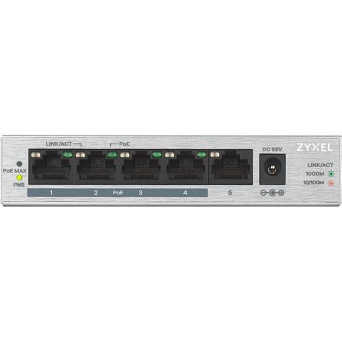 Zyxel GS1005HP Unmanaged Gigabit Ethernet (10/100/1000) Power over Ethernet (PoE) Zilver - Image 2