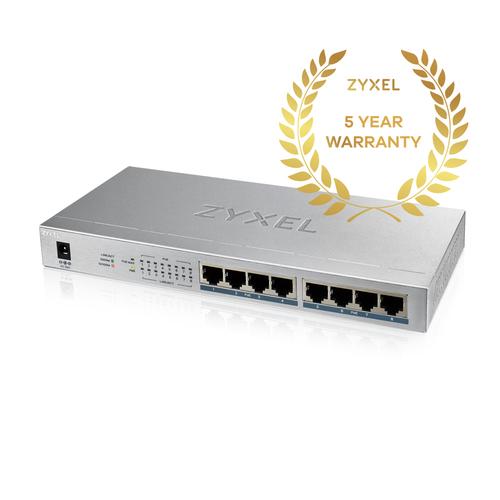 Zyxel GS1008HP Unmanaged Gigabit Ethernet (10/100/1000) Power over Ethernet (PoE) Grijs - Image 6