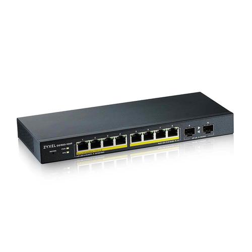Zyxel GS1900-10HP Managed L2 Gigabit Ethernet (10/100/1000) Power over Ethernet (PoE) Zwart - Image 2