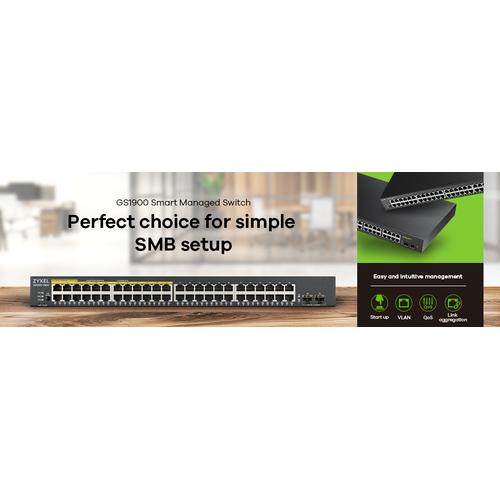 Zyxel GS1900-48 v2, 48-port GbE L2 Smart Switch, rackmount - Image 5