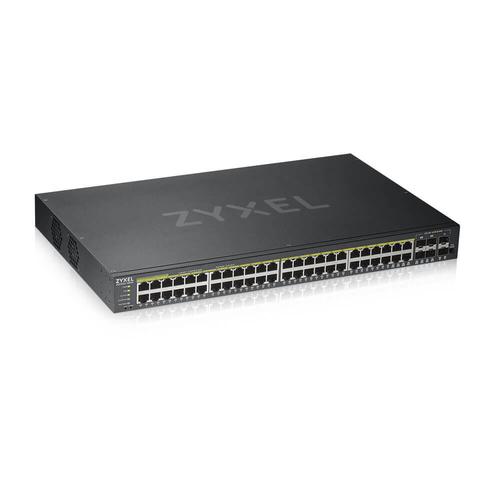 Zyxel GS1920-48HPV2 Managed Gigabit Ethernet (10/100/1000) Power over Ethernet (PoE) Zwart - Image 1