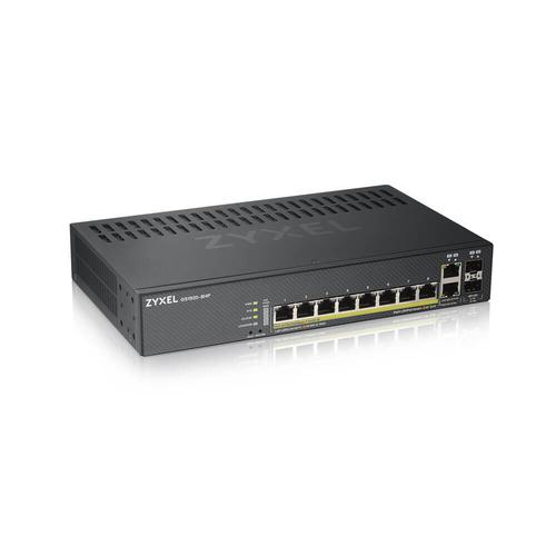 Zyxel GS1920-8HPV2 Managed Gigabit Ethernet (10/100/1000) Power over Ethernet (PoE) Zwart - Image 1